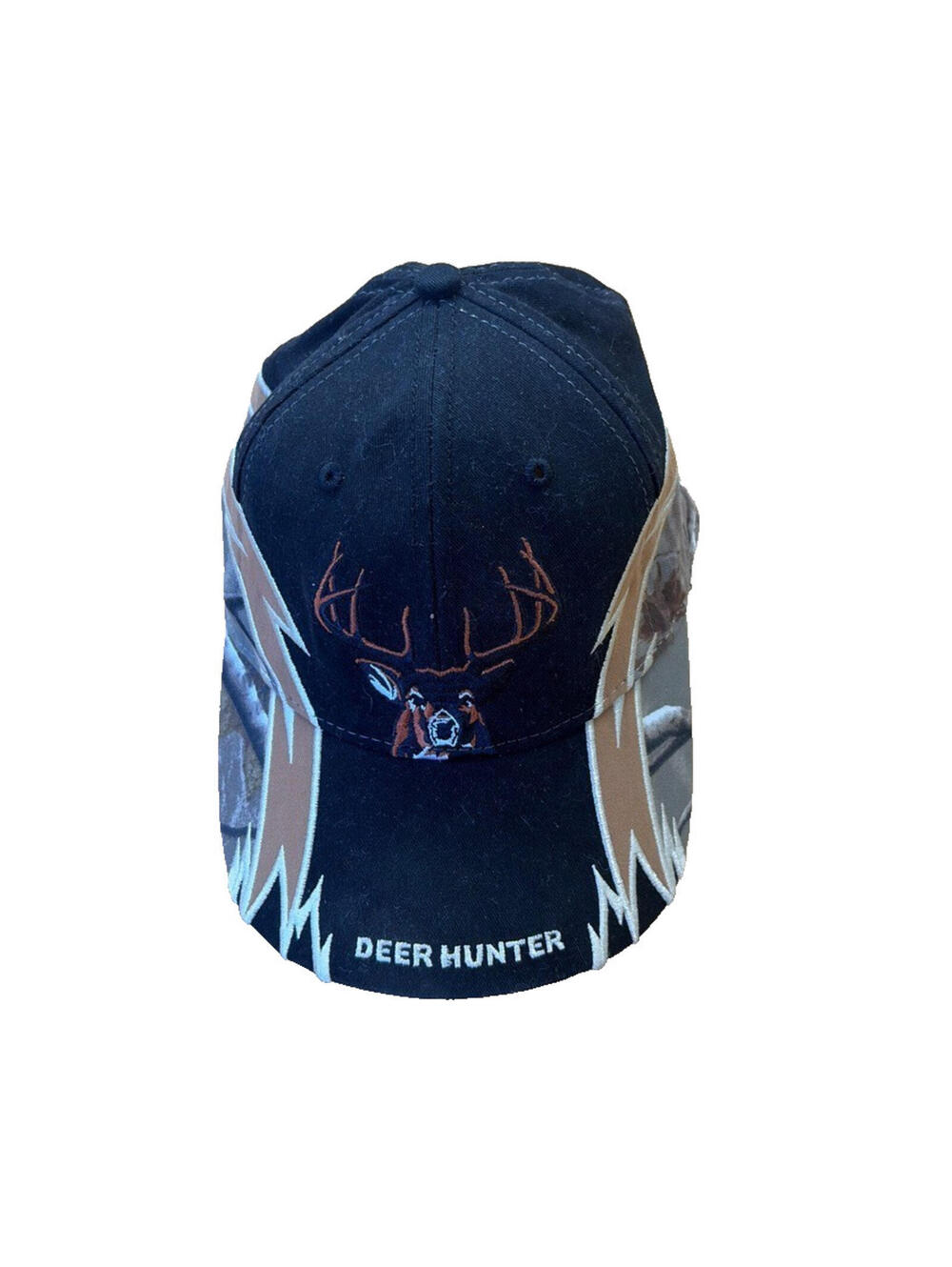 Buck Wear Camouflage Ball Cap Deer Hunter Cotton Blend Black Brown Unisex